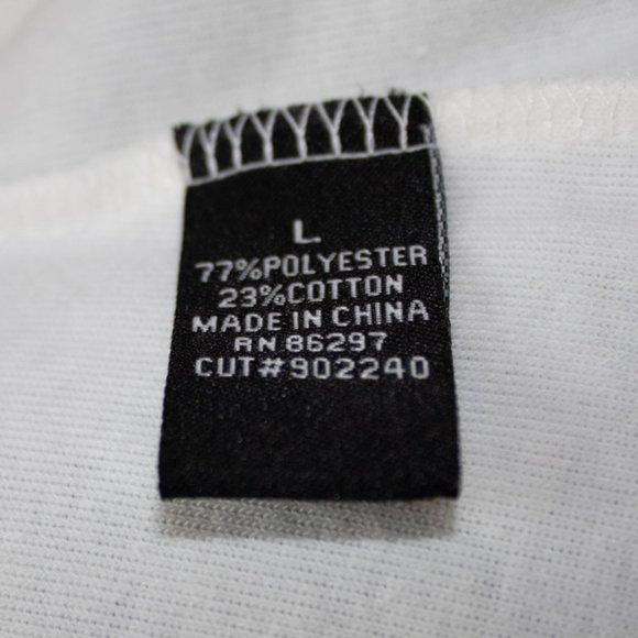 NWT BCBG MAXAZRIA Branded Logo Hoodie White Top L - Picture 7 of 8